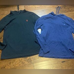 Ralph Lauren size S men’s hoodie long sleeve shirts black and navy blue bundle